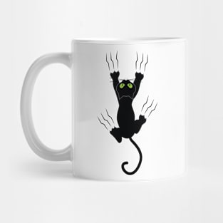 black cat funny so cute kitty Mug